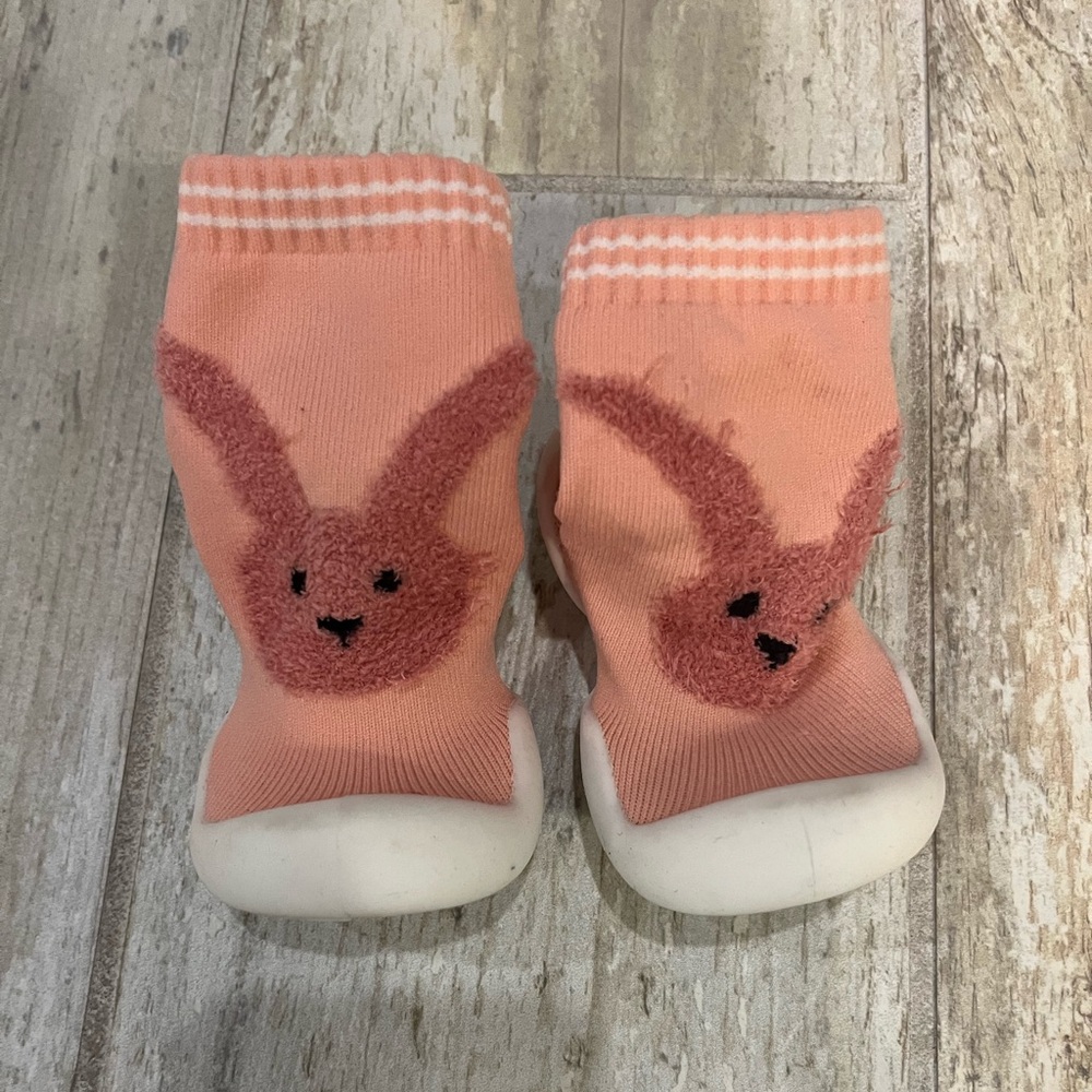 ☀️2/10$☀️ Cute Pink Bunny Baby Booties